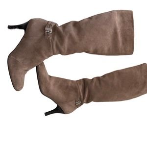 Calvin Klein Women Knee High Boots 9M Brown